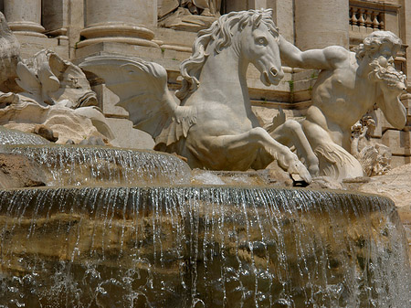 Statuen am Trevibrunnen - Latium (Rom) (Rom)