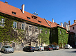Haus mit Efeu Fotos