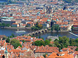 Prag mit Moldau Fotos