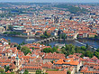 Prag mit Moldau Foto 